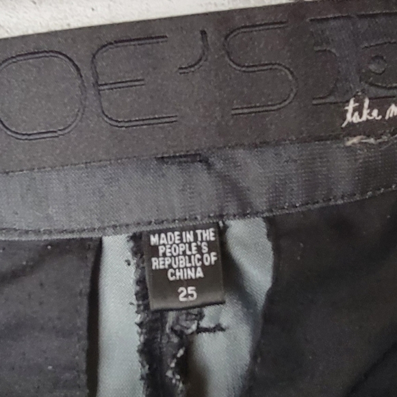 Joe’s Jeans Black Paperbag Waist Jogger Pants Size 25 Women’s - Picture 3 of 4